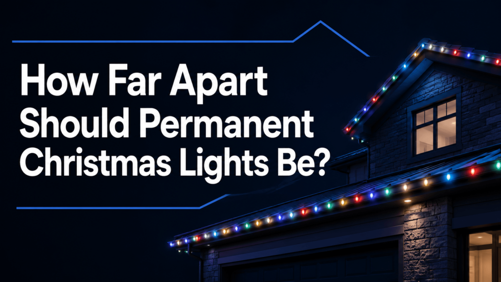 How Far Apart Should Permanent Christmas Lights Be?